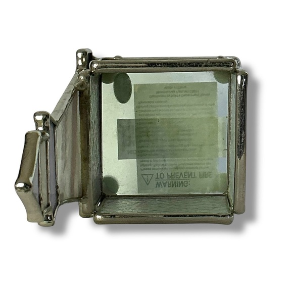 Stained Glass Lighthouse Candle Holder Glass Art Decor Purple Red Yellow 6” - Picture 3 of 16